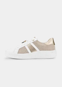 Sneakers avec éléments brillants