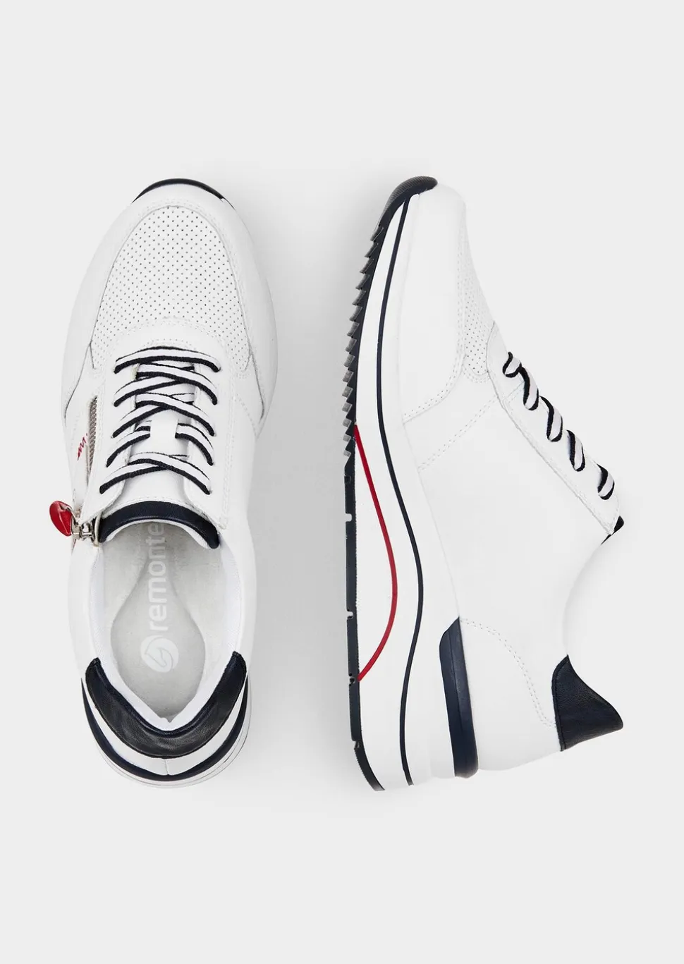 Sneakers avec talon légèrement compensé