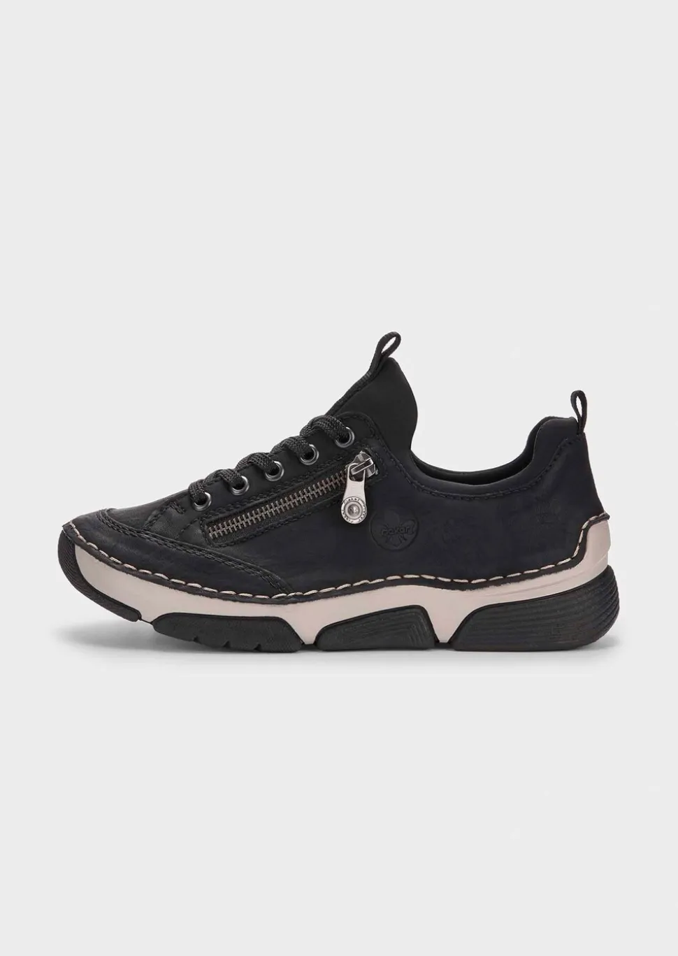 Sneakers avec zip décoratif
