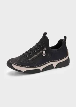Sneakers avec zip décoratif