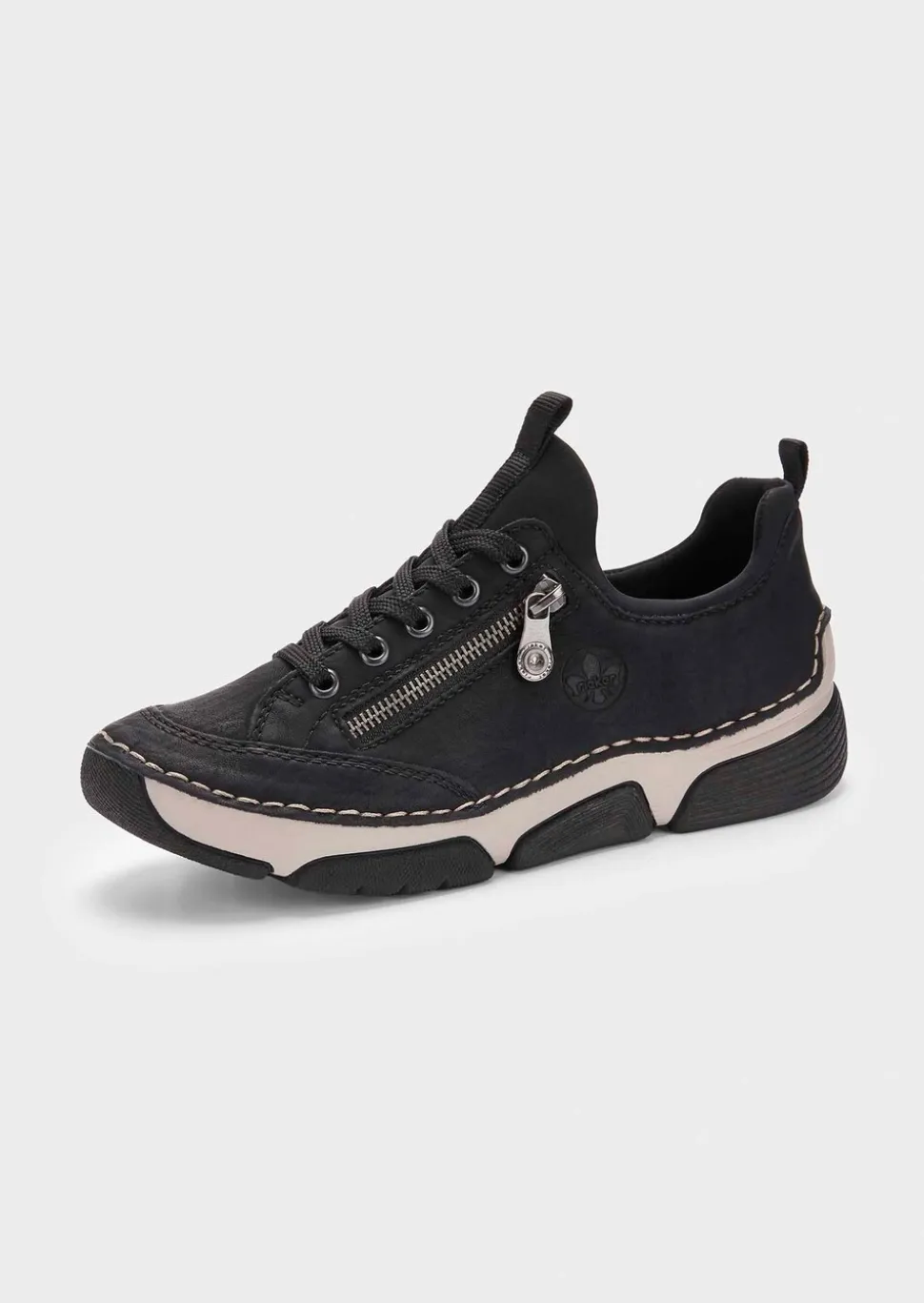 Sneakers avec zip décoratif