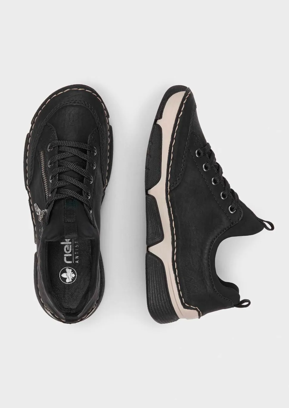 Sneakers avec zip décoratif