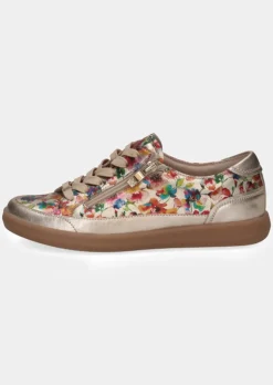 Sneakers en cuir avec imprimé floral