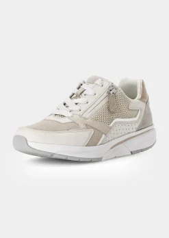 Sneakers en cuir avec zip