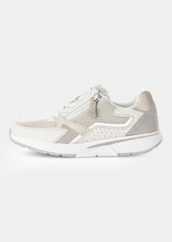 Sneakers en cuir avec zip