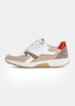 Sneakers en cuir avec zip