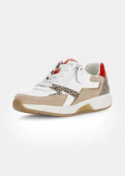Sneakers en cuir avec zip