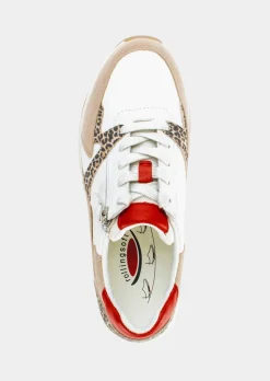 Sneakers en cuir avec zip