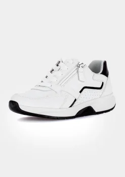 Sneakers en cuir avec zip