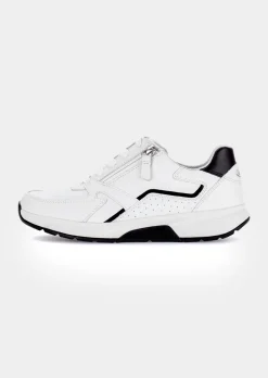 Sneakers en cuir avec zip