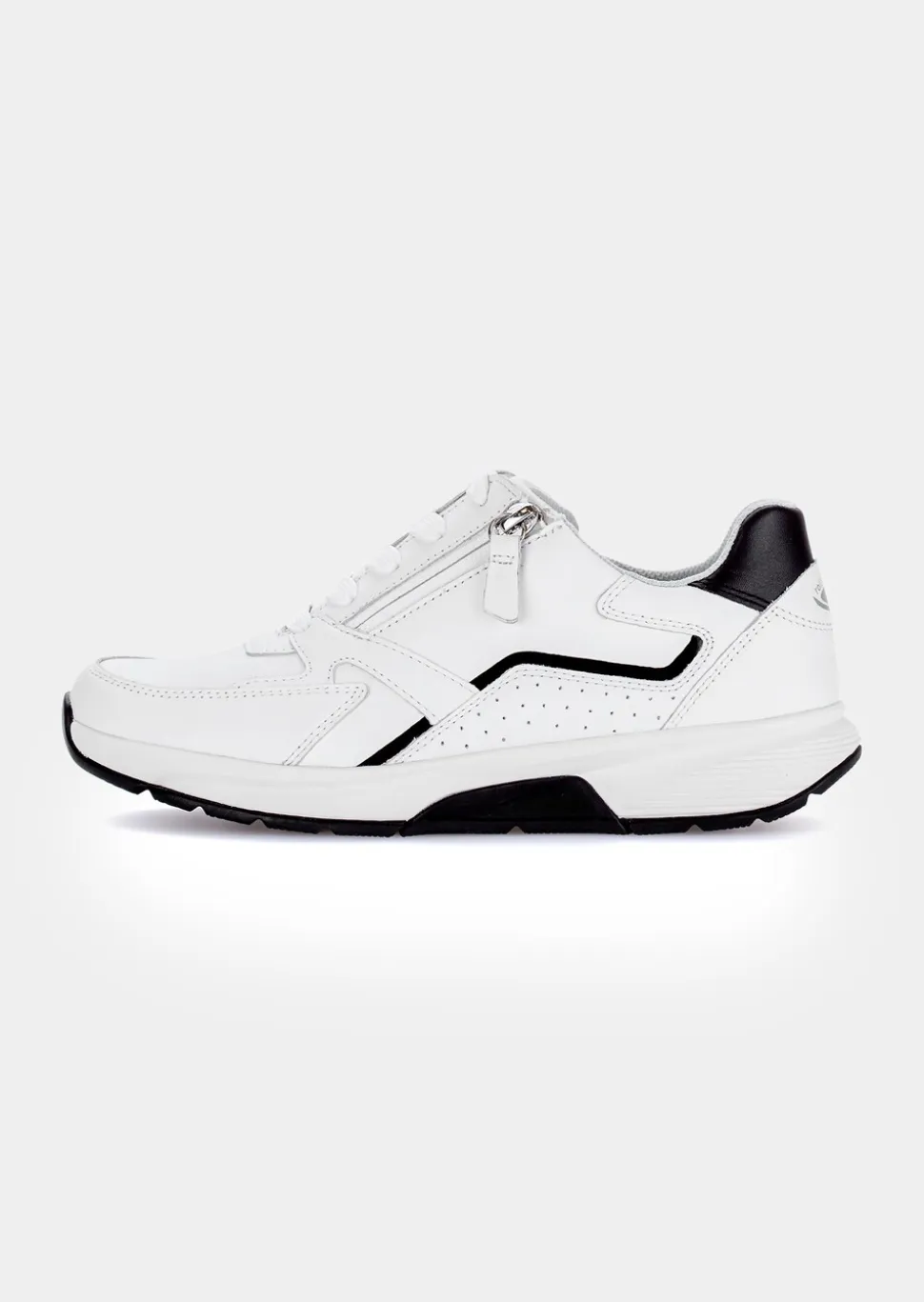 Sneakers en cuir avec zip