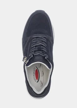 Sneakers en cuir avec zip