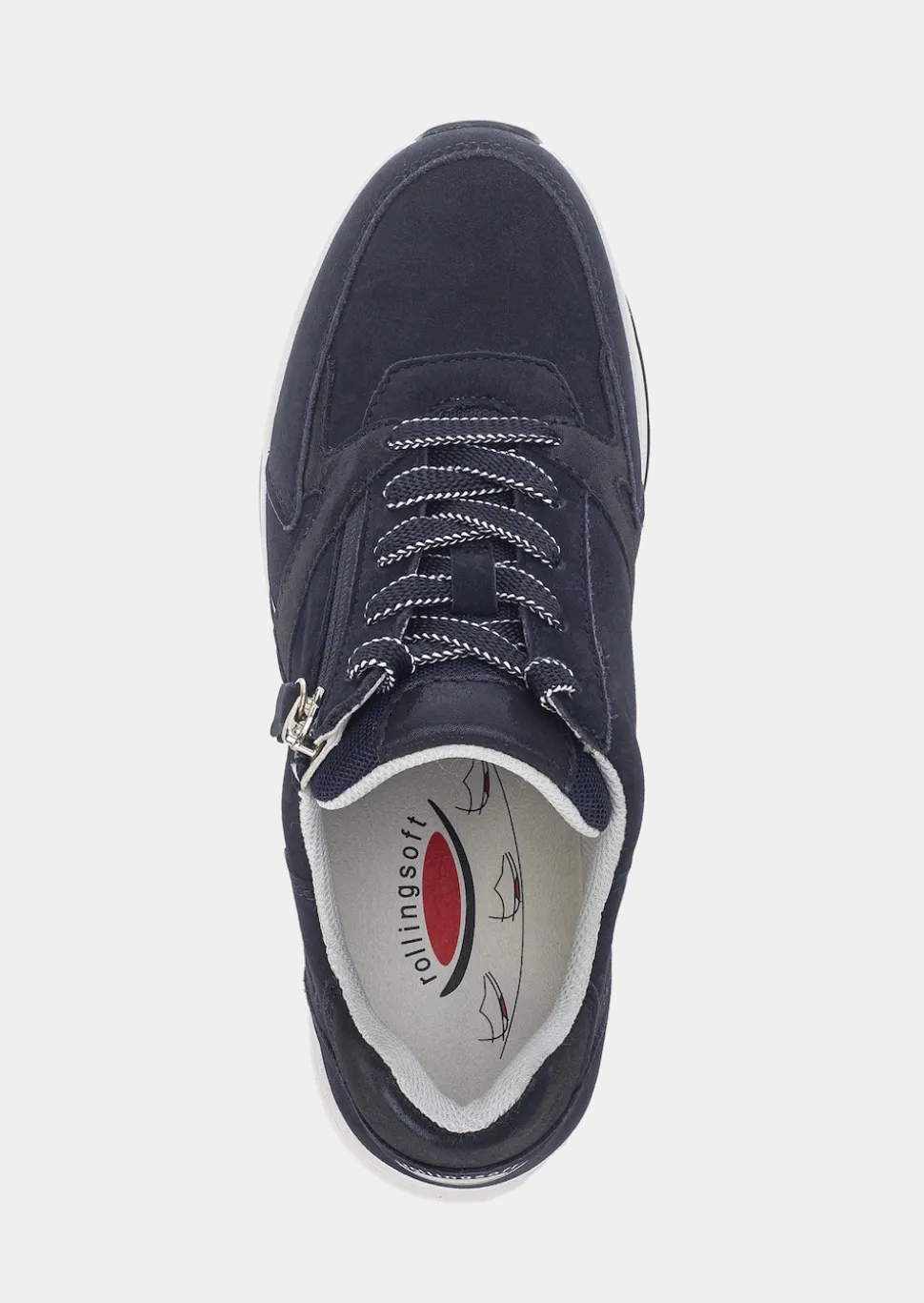 Sneakers en cuir avec zip