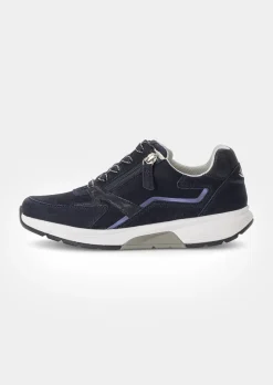 Sneakers en cuir avec zip