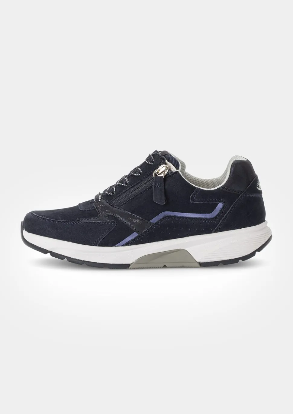 Sneakers en cuir avec zip