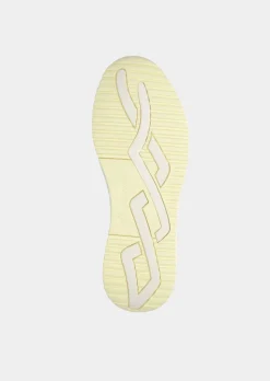 Sneakers en cuir lisse et cuir suédé