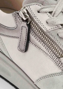 Sneakers en cuir noble