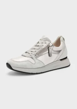 Sneakers en cuir noble