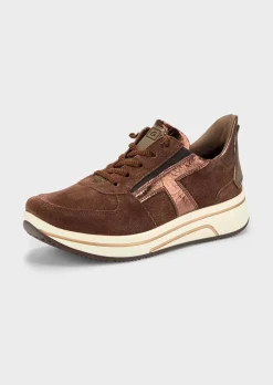 Sneakers en cuir suédé