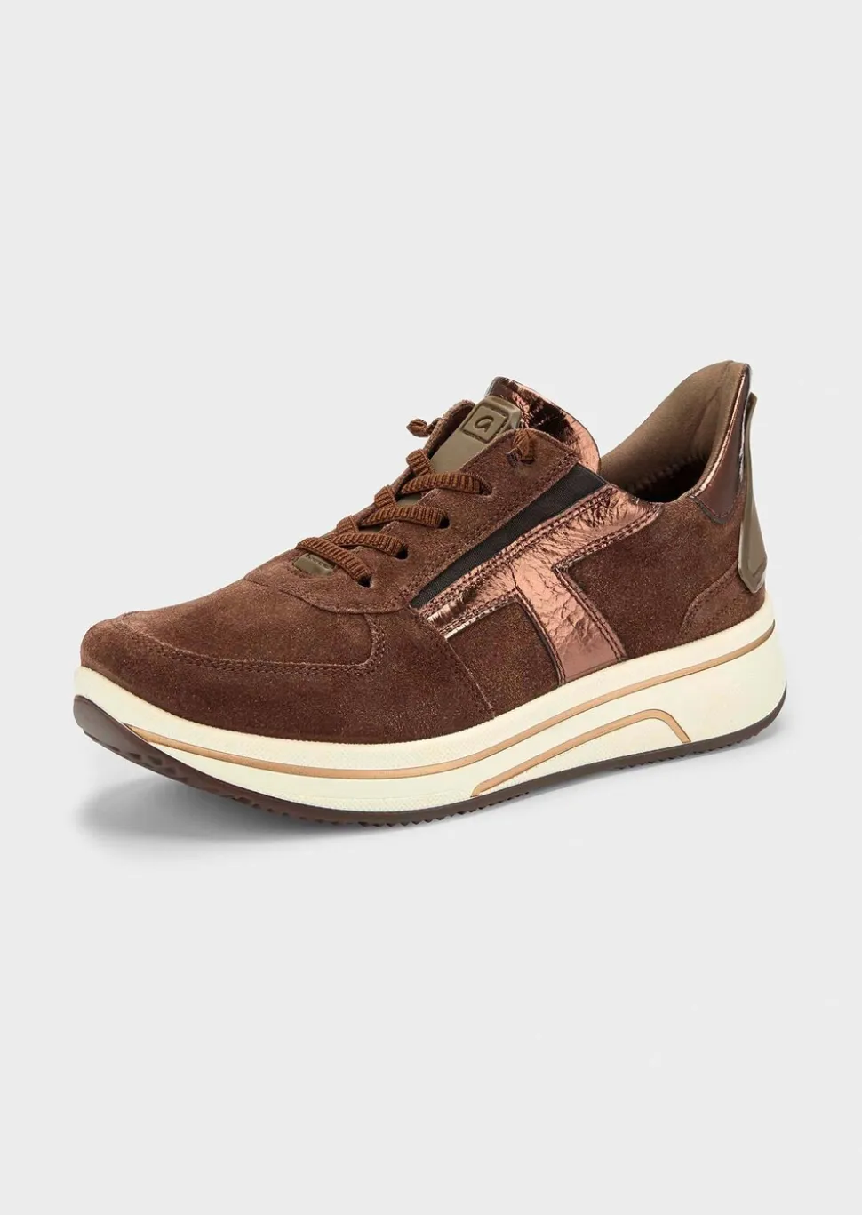 Sneakers en cuir suédé