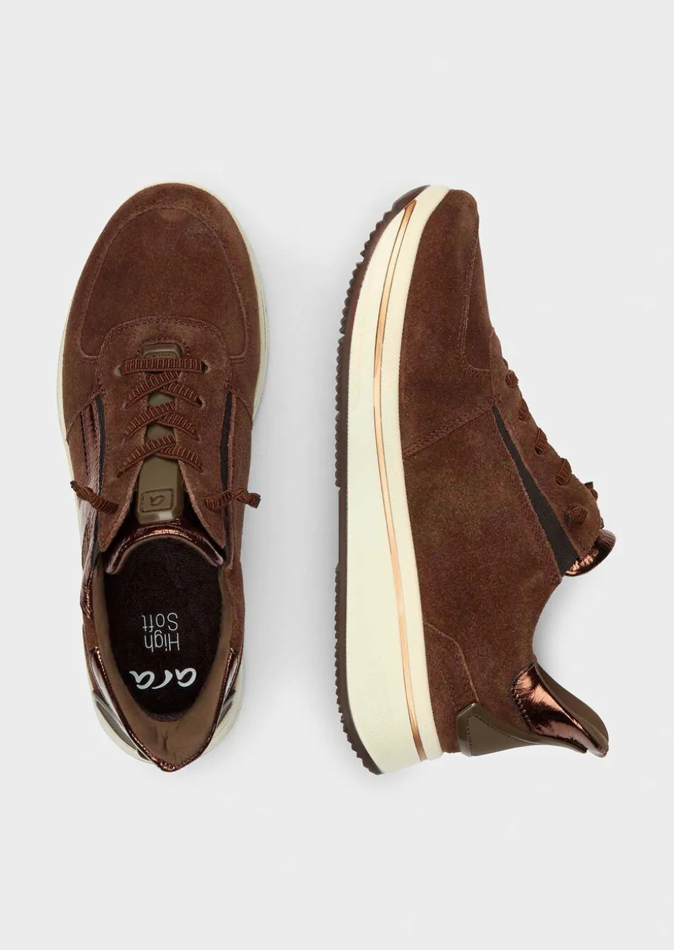 Sneakers en cuir suédé