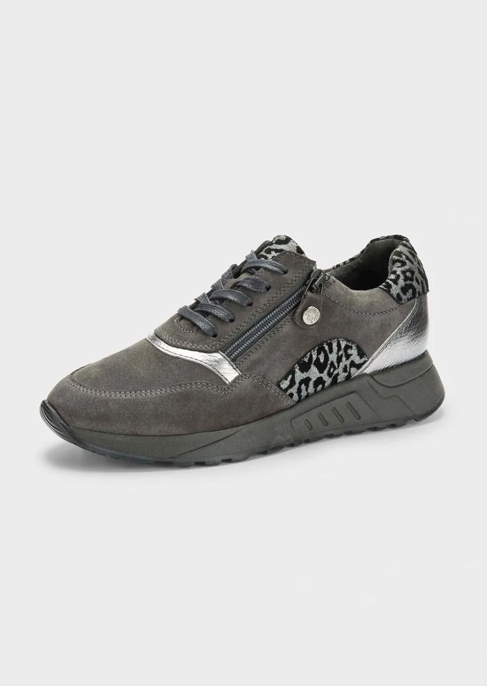 Sneakers en cuir suédé