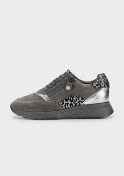 Sneakers en cuir suédé