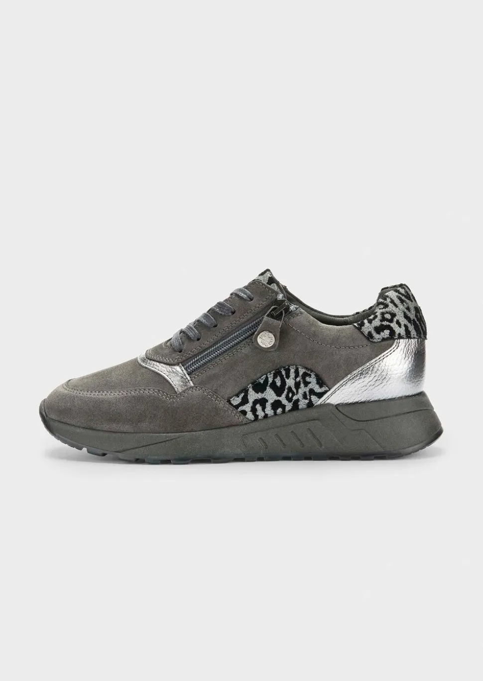 Sneakers en cuir suédé
