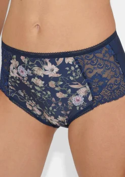 Soutien-gorge à motif fleuri avec dentelle