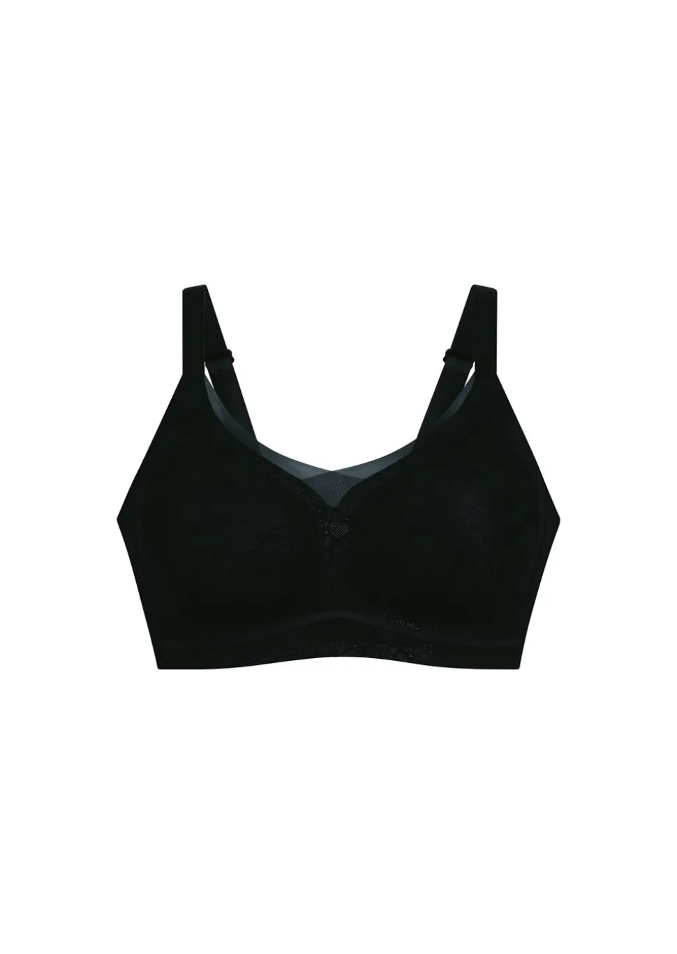Soutien-gorge sans armatures orné de dentelle fleurie