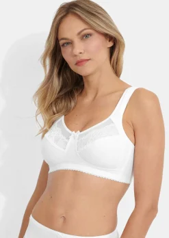 Soutien-gorge sans armatures orné de dentelle