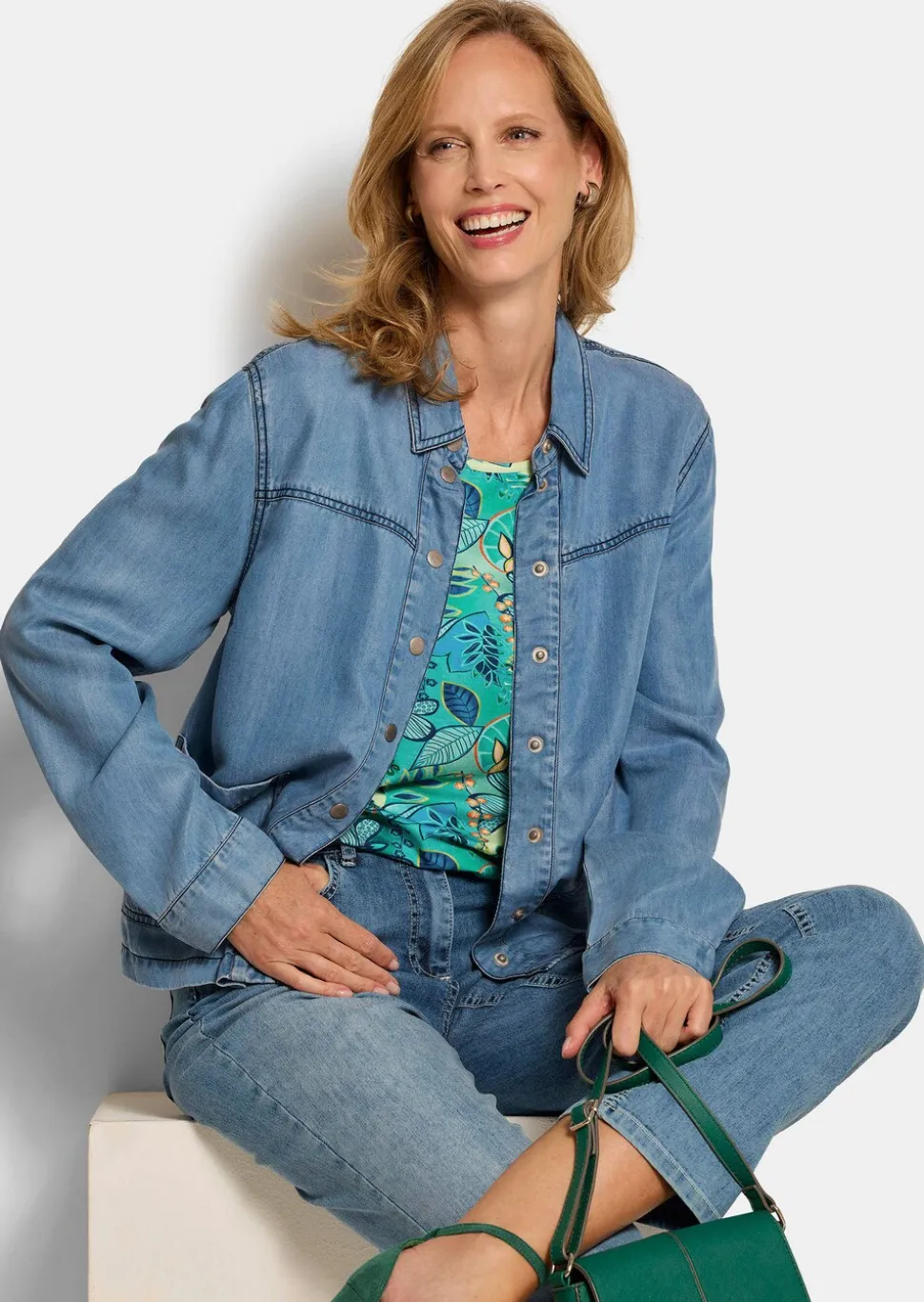 Surchemise, aspect jean