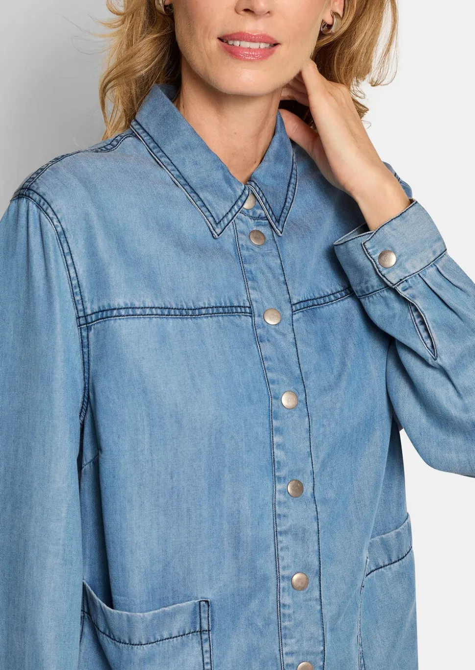 Surchemise, aspect jean