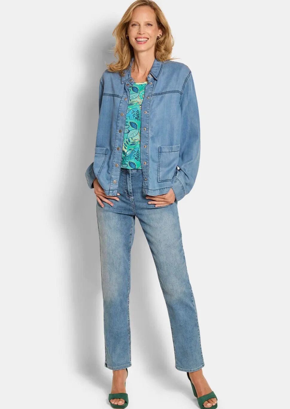 Surchemise, aspect jean