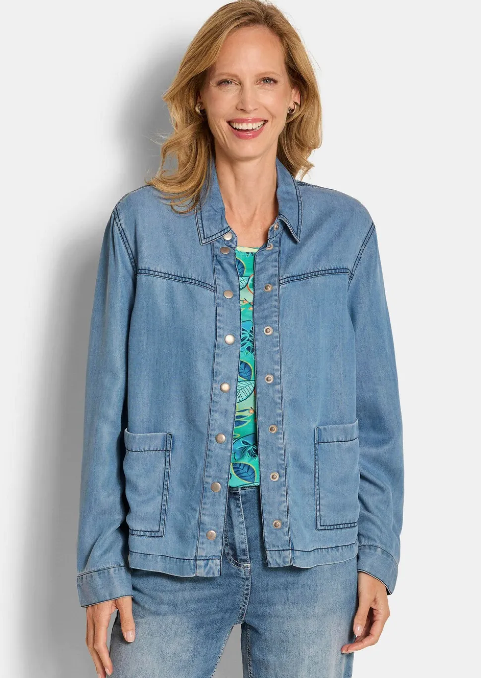Surchemise, aspect jean