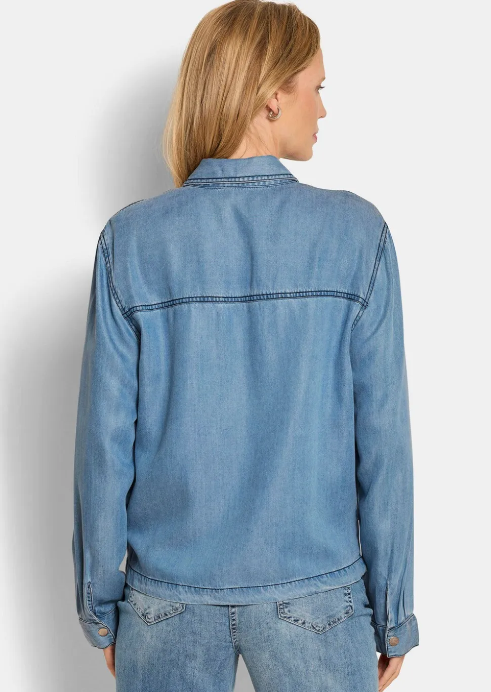 Surchemise, aspect jean