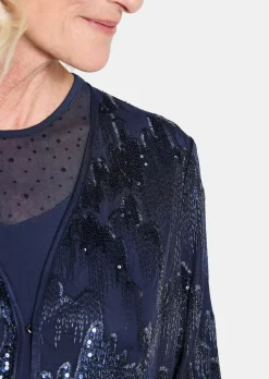 Surchemise avec broderie et paillettes