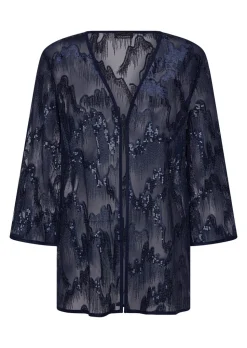 Surchemise avec broderie et paillettes