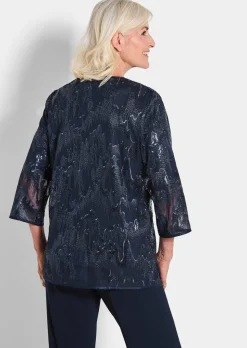 Surchemise avec broderie et paillettes