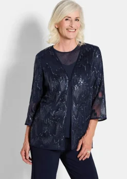 Surchemise avec broderie et paillettes