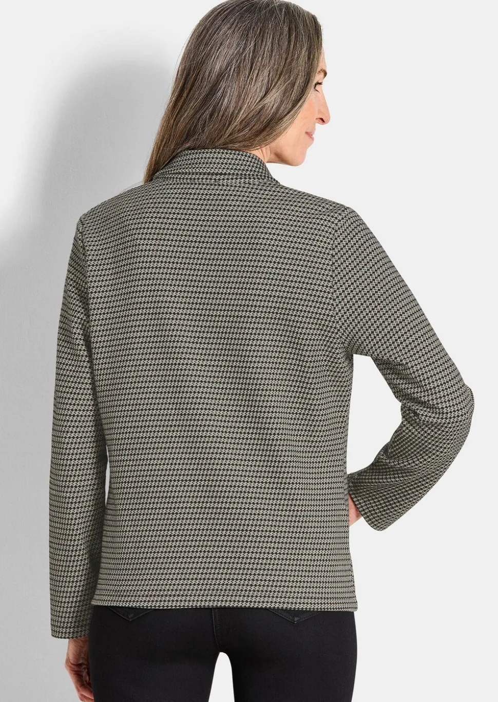 Surchemise avec motif pied-de-poule