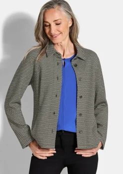 Surchemise avec motif pied-de-poule
