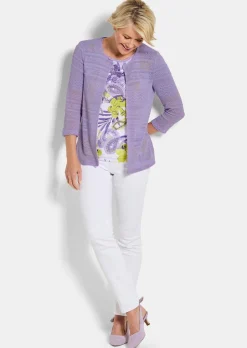 Surchemise légère, aspect tricot ajouré
