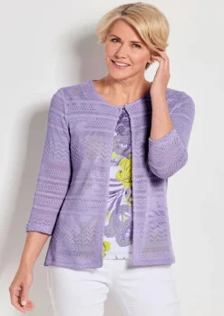 Surchemise légère, aspect tricot ajouré