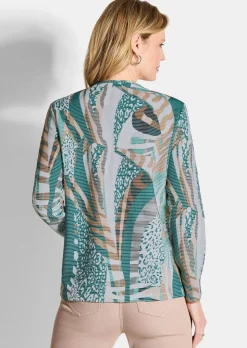 Sweat-shirt aspect maille ottomane