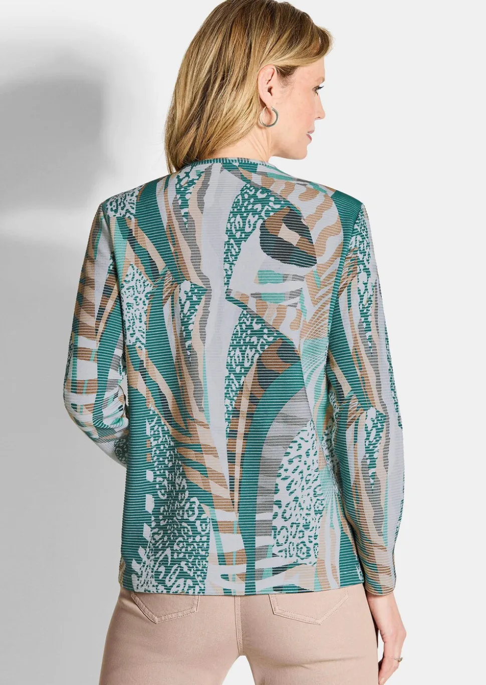 Sweat-shirt aspect maille ottomane