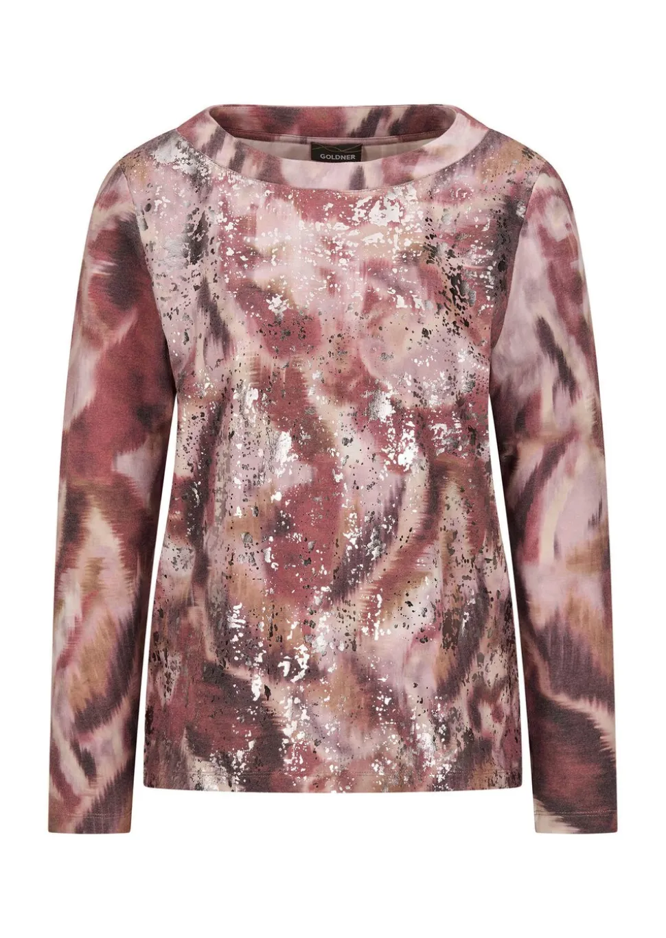 Sweat-shirt au bel aspect métallisé