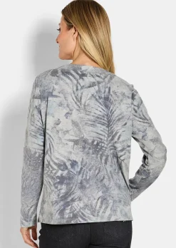 Sweat-shirt au bel aspect métallisé