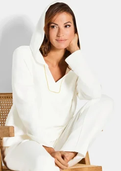 Sweatshirt avec bord fantaisie