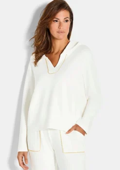 Sweatshirt avec bord fantaisie